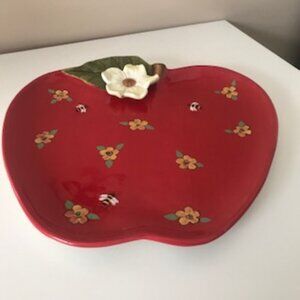 RARE FIND!!!!! Apple Blossom. Bee Platter by Susan Winget